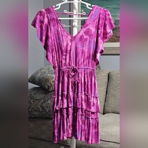 Daily Practice by Anthropologie Tiered Ruffle Mini Dress Size XS